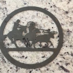 Metal/iron cowboy wall hanging
